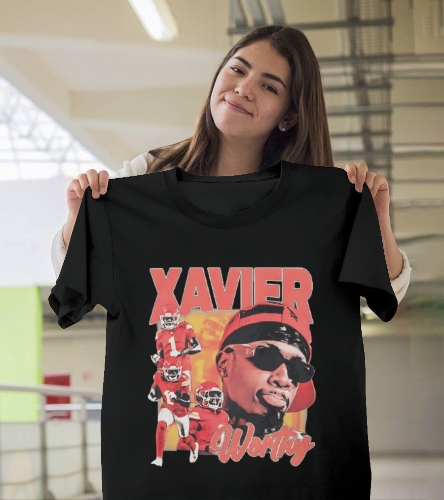 Xavier Worthy Kansas City Chiefs Football Player T-Shirt
