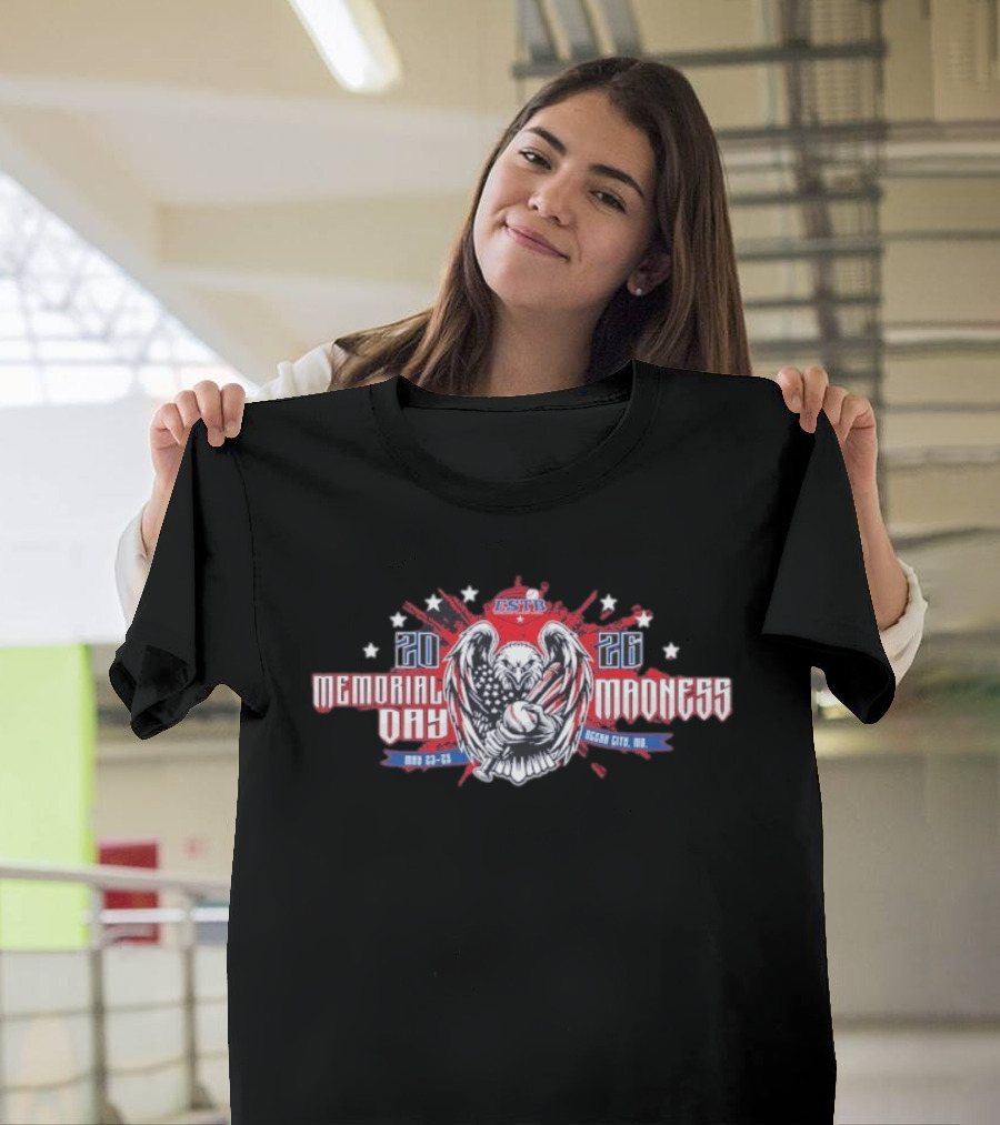 ESTB Memorial Day Madness 2026 Ocean City MD May 23 25 Eagle Basketball Stars T-Shirt