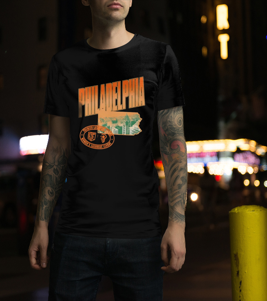 Philadelphia Premier Lacrosse League Women's Lacrosse Skyline T-Shirt
