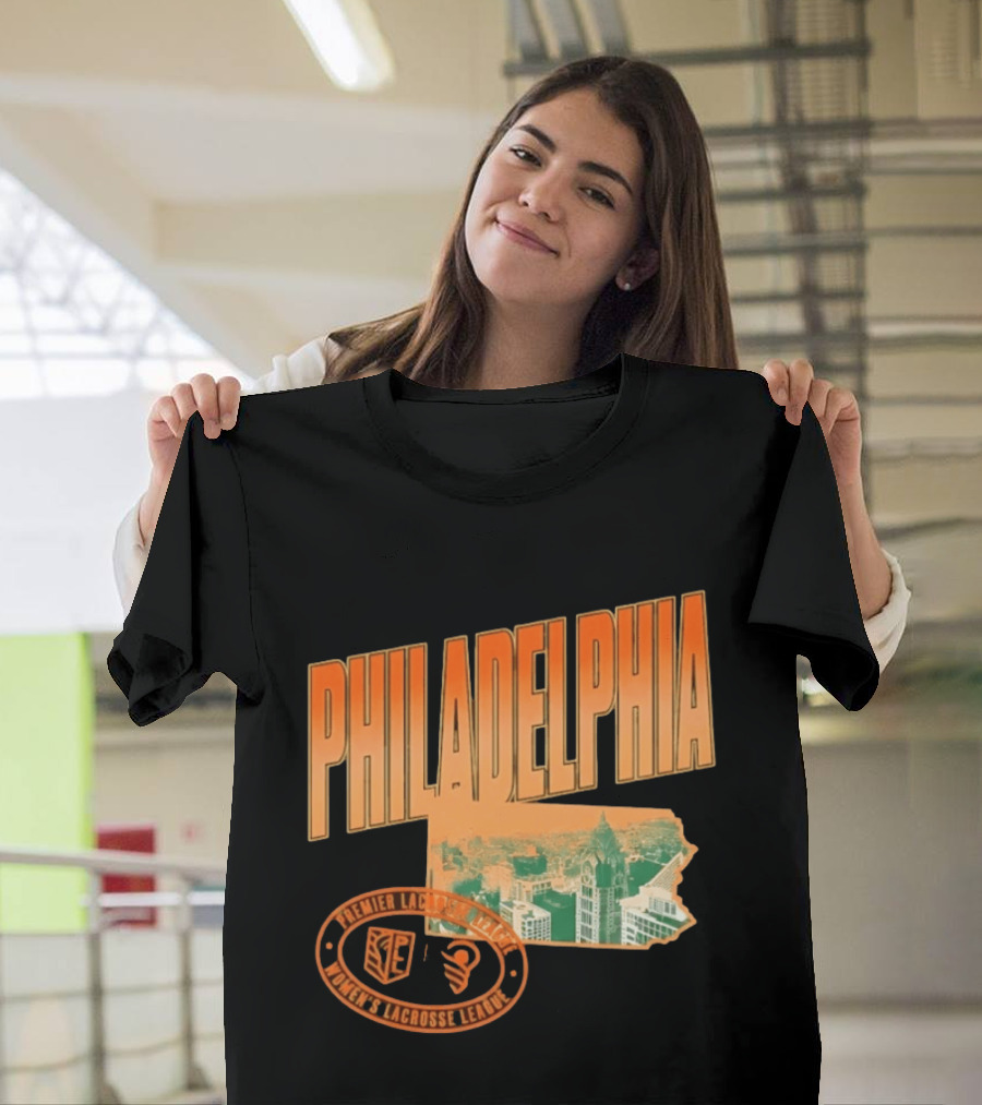 Philadelphia Premier Lacrosse League Women's Lacrosse Skyline T-Shirt