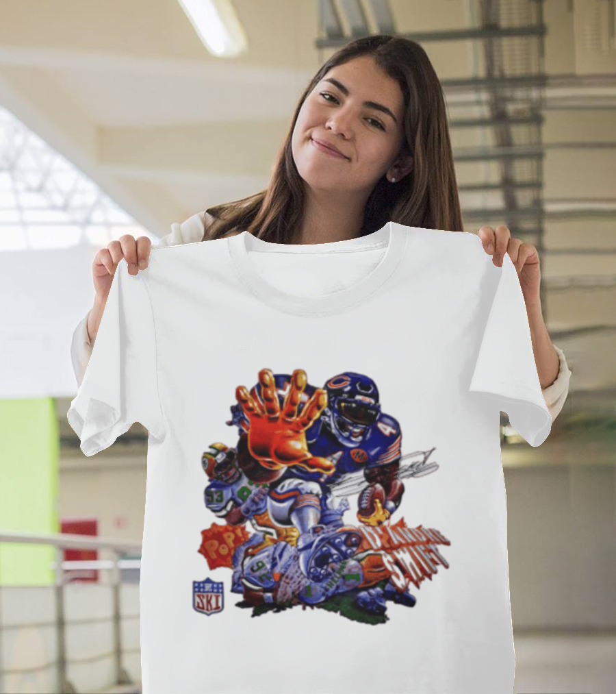 Chicago Bears Pop Art Dandre Swift 4 93 92 NFL T-Shirt