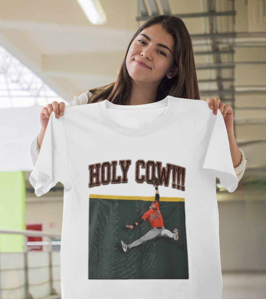 Holy Cow Colton Cowser Baltimore Orioles Catch 2026 T-Shirt