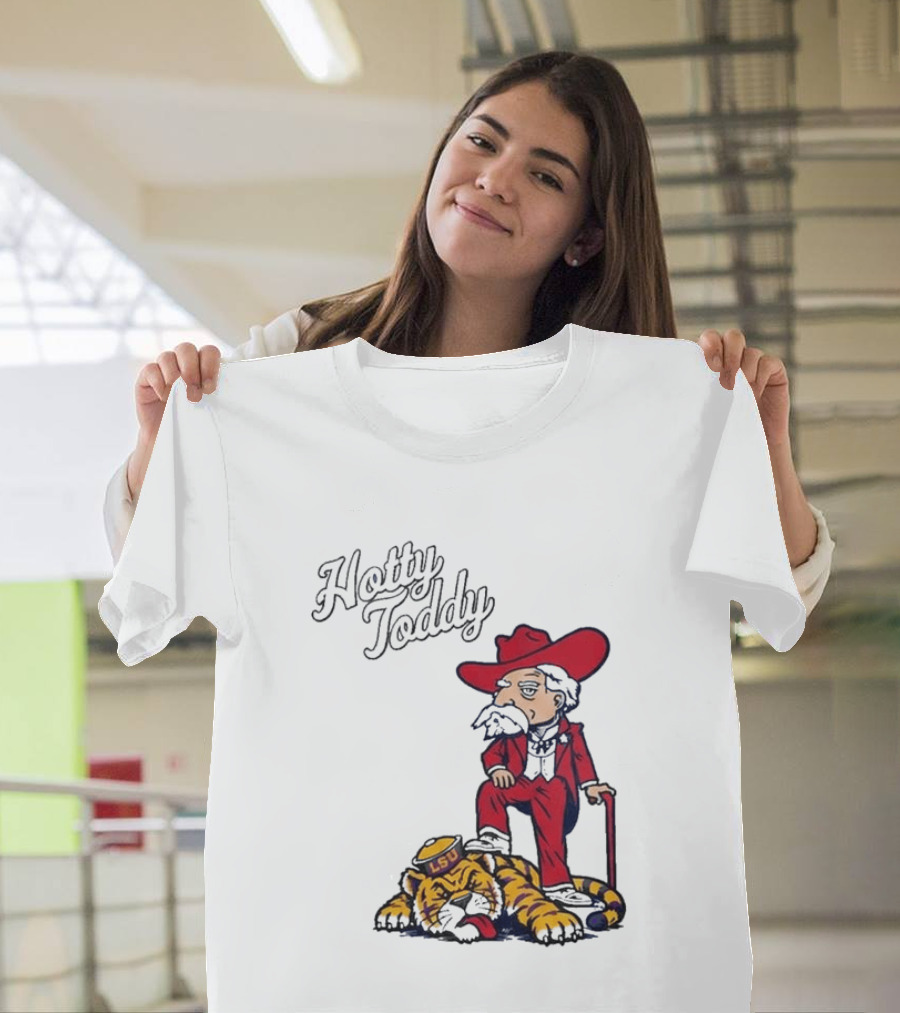 Hotty Toddy Ole Miss Mascot Triumph Over LSU Tiger 2026 T-Shirt