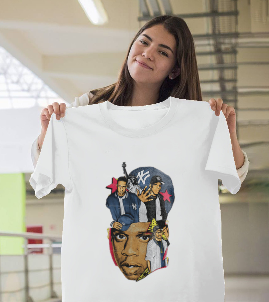Jay Z New York Yankees Statue Of Liberty Stars T-Shirt