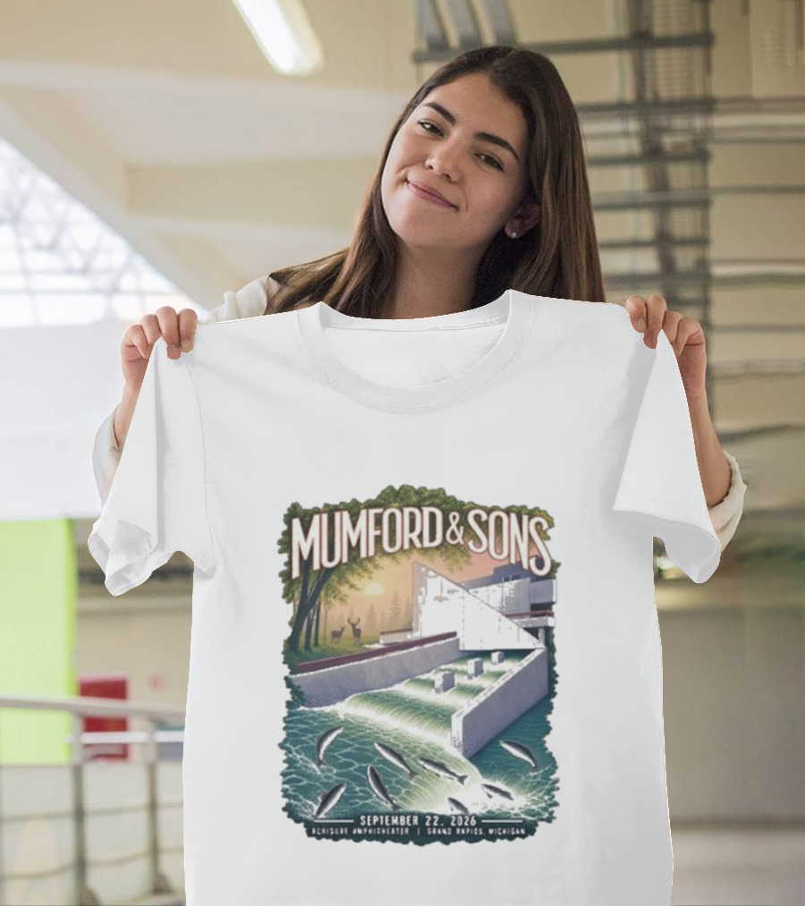 Mumford & Sons September 22 2026 Grand Rapids Michigan Acrisure Amphitheater T-Shirt