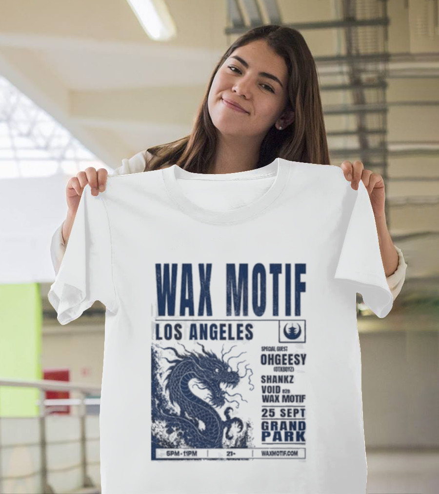 Wax Motif Los Angeles Grand Park Event With Ohgeesy September 25 2026 Dragon T-Shirt
