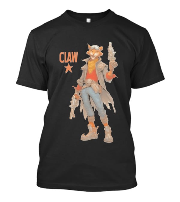 Captain Claw Star Cat With Dual Blasters And Goggles T-Shirt