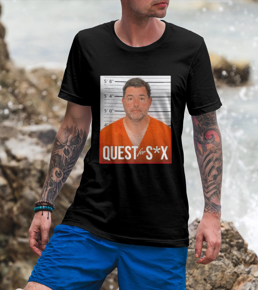Quest For SX Shot Funny Prison Lineup T-Shirt