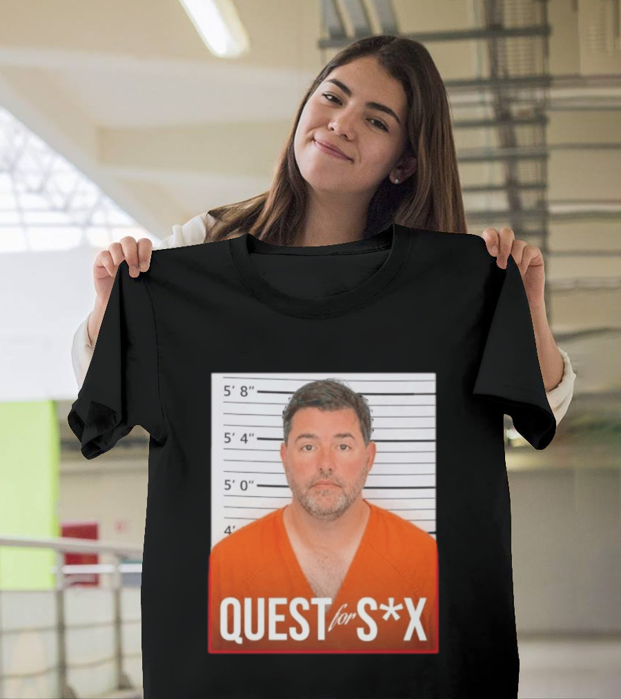 Quest For SX Shot Funny Prison Lineup T-Shirt