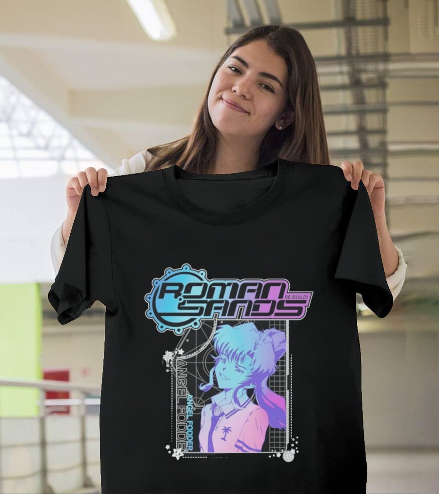 Roman Sands Re Build Angel Fodder Retro Anime Aesthetic T-Shirt