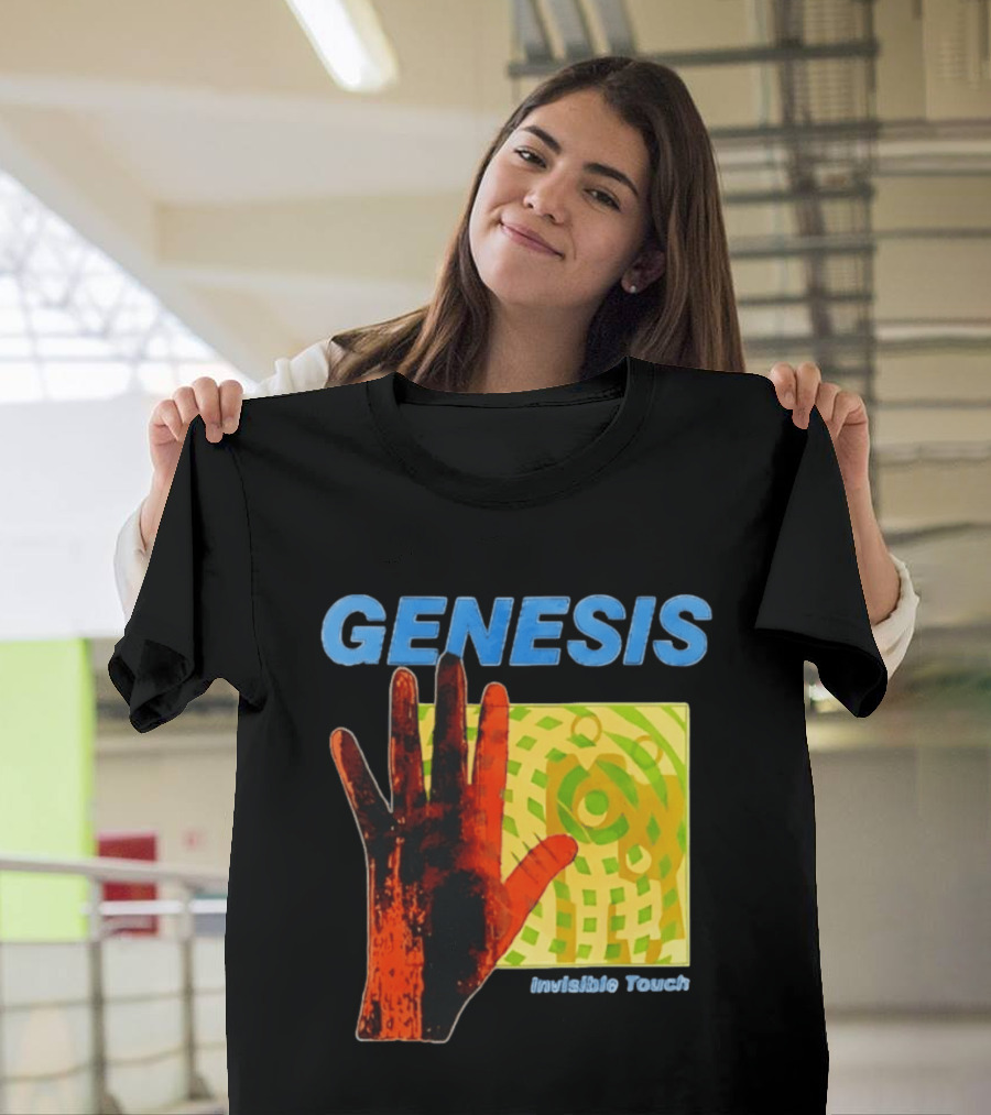 Genesis Invisible Touch Band Progressive Rock Album Cover Hand T-Shirt