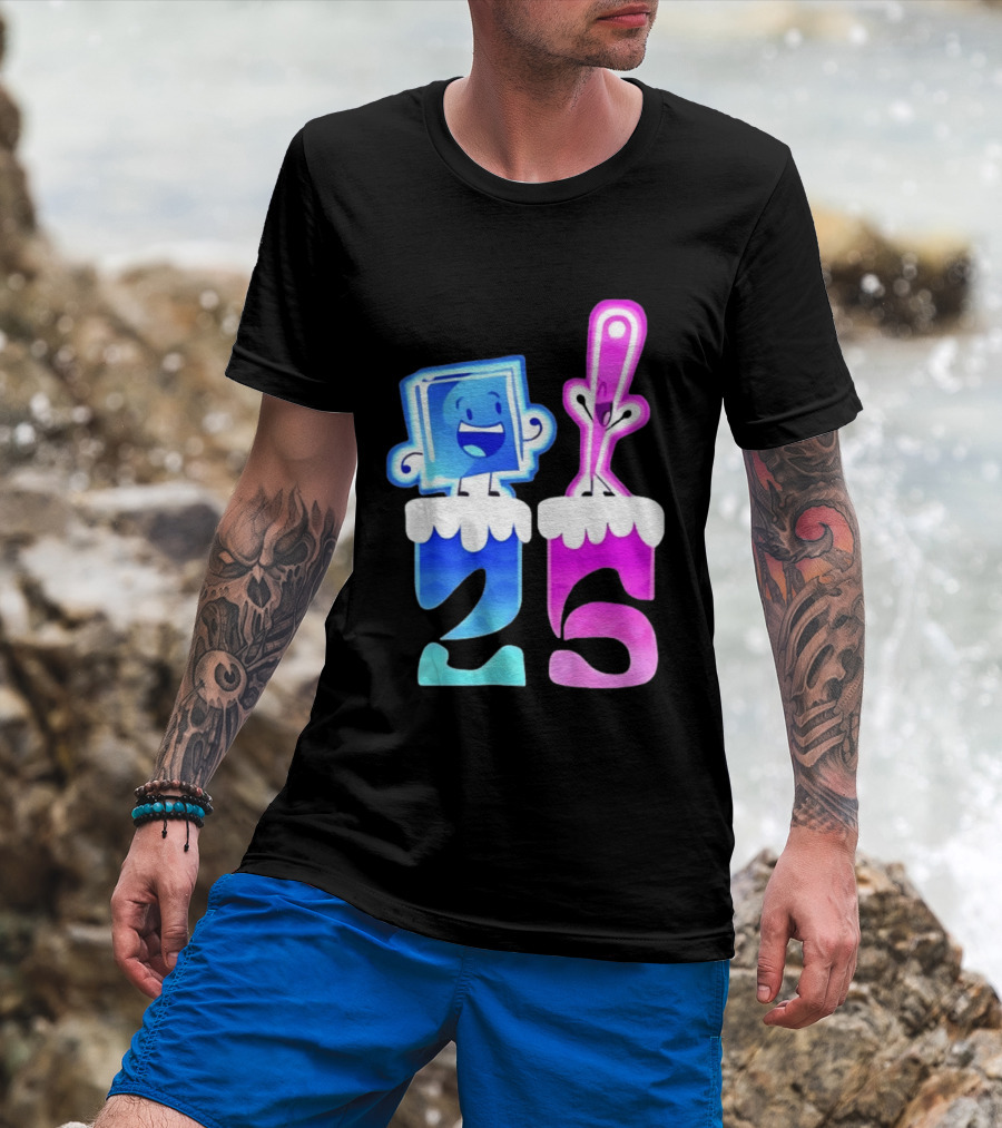 Ice Cube And Needle Battle For Dream Island 25 T-Shirt