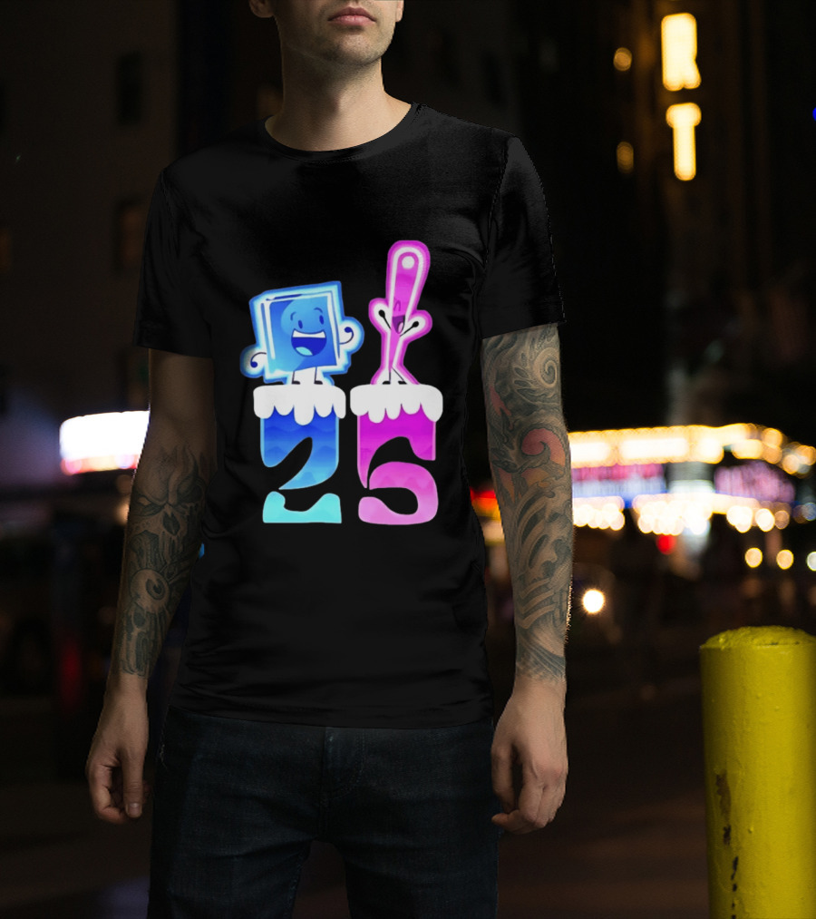 Ice Cube And Needle Battle For Dream Island 25 T-Shirt