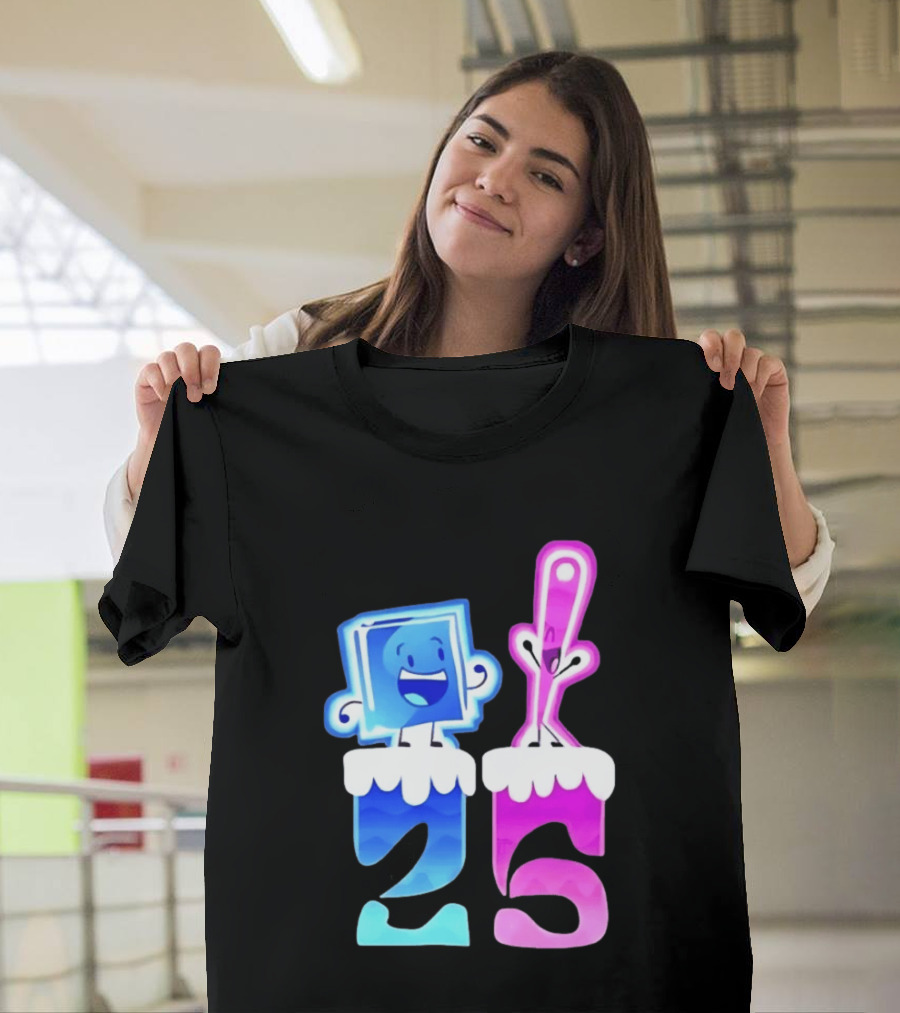 Ice Cube And Needle Battle For Dream Island 25 T-Shirt