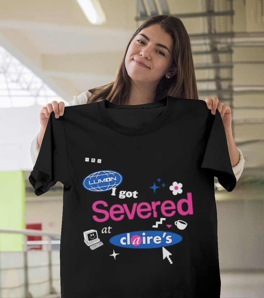 Lumon Severed At Claire's Severance Laptop Coffee Flower Cup Heart Stars T-Shirt