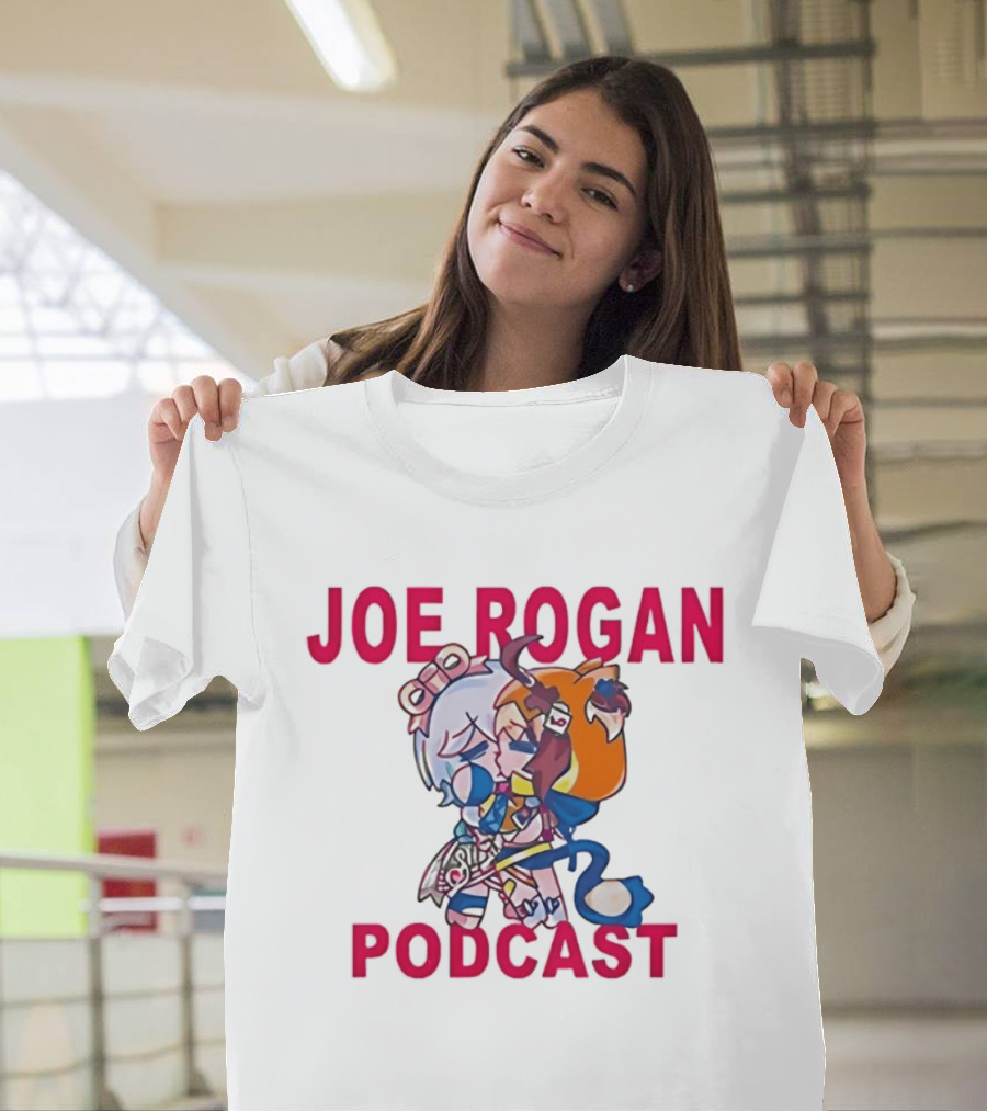Joe Rogan Podcast Chibi Anime Manga T-Shirt