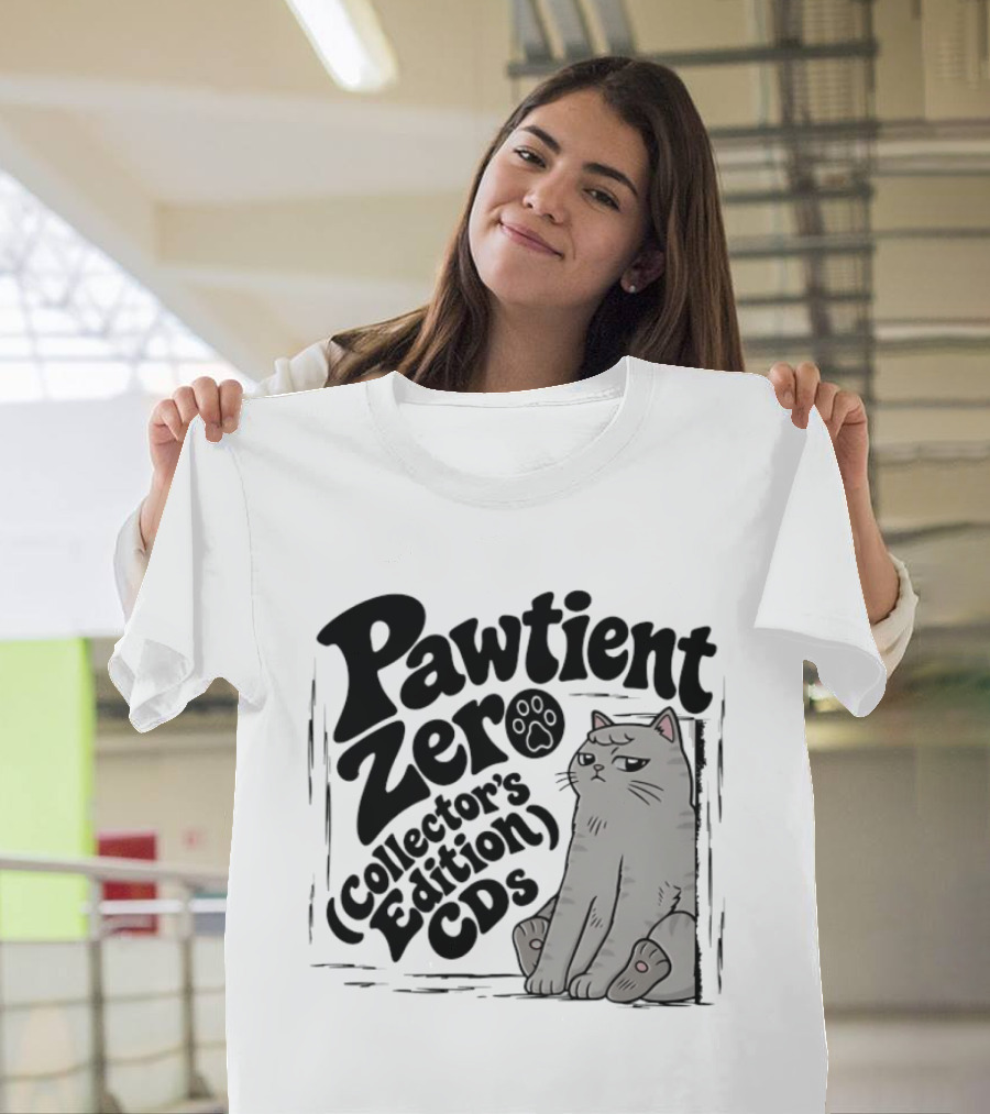 Pawtient Zero Collectors Edition CDs Cat T-Shirt