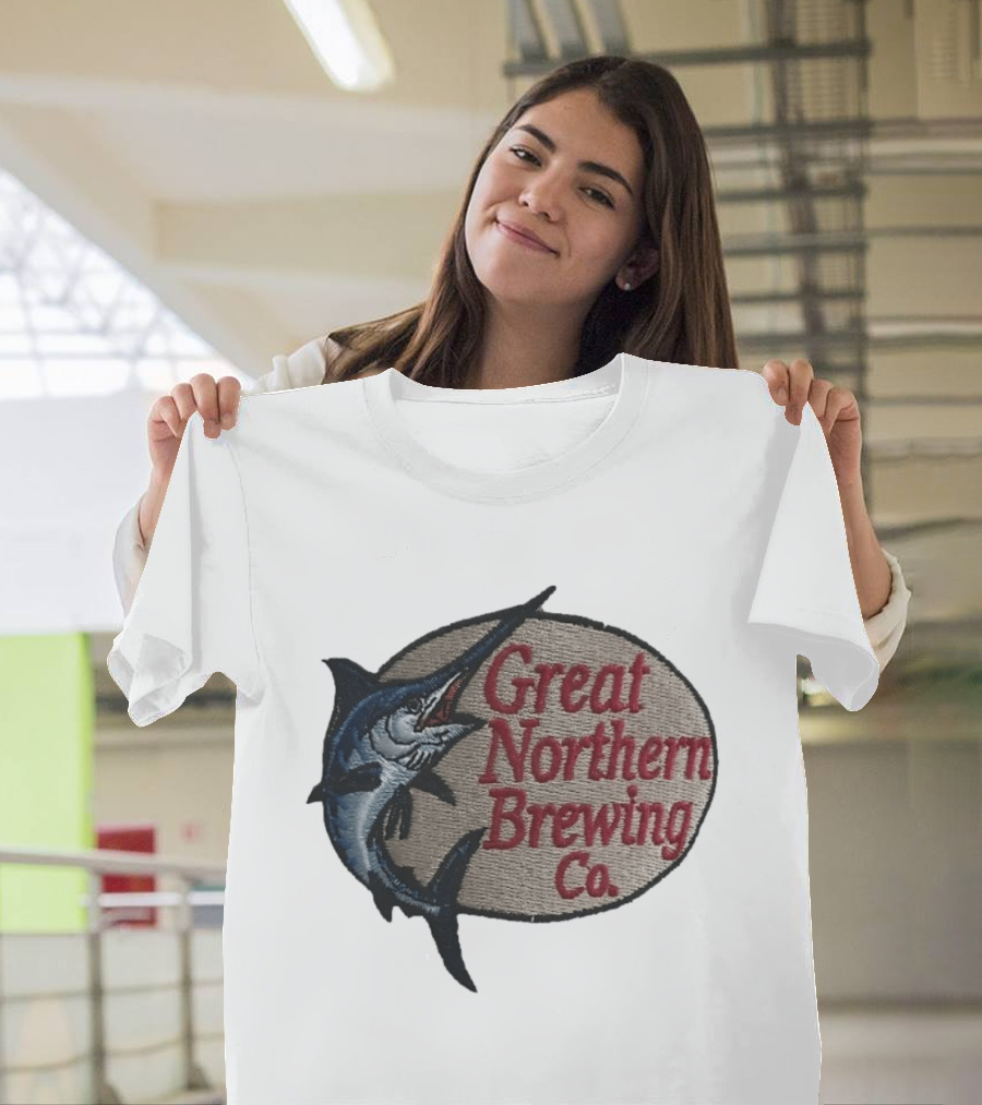 Great Northern Brewing Co Marlin Embroidery T-Shirt