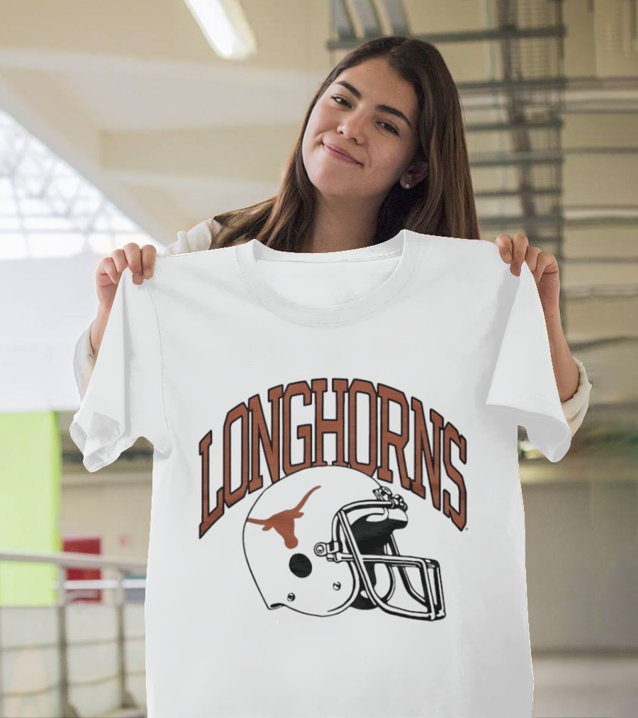 Texas Longhorns Football Helmet Longhorns T-Shirt