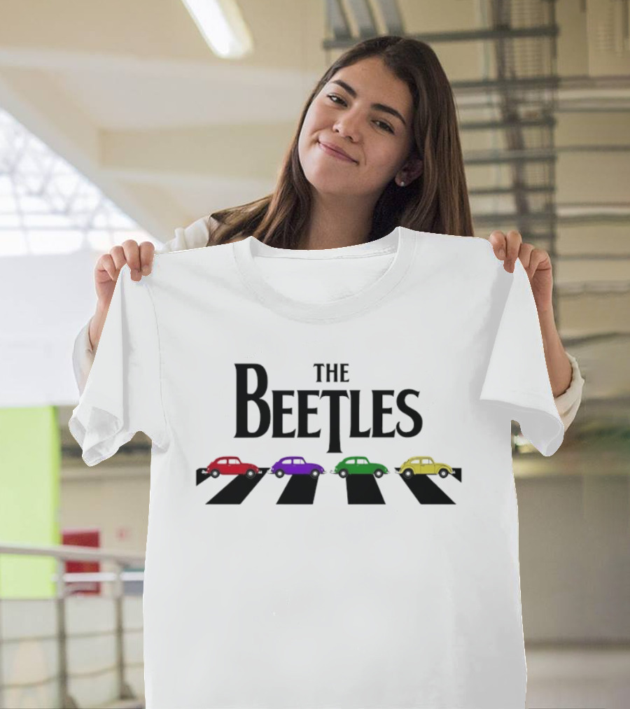 The Beetles VW Bug Colorful Volkswagen Cars Abbey Road T-Shirt