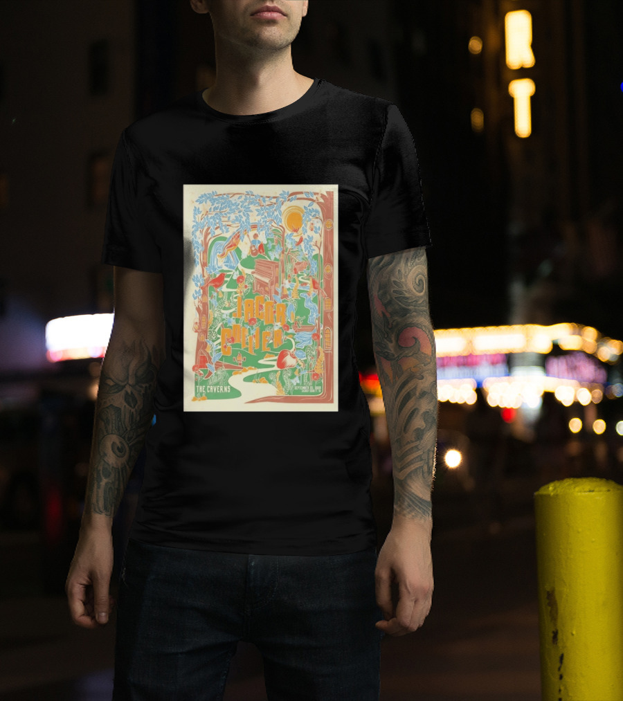 Jacob Collier The Caverns September 25 2026 Musical Forest Scene With Birds And Nature T-Shirt