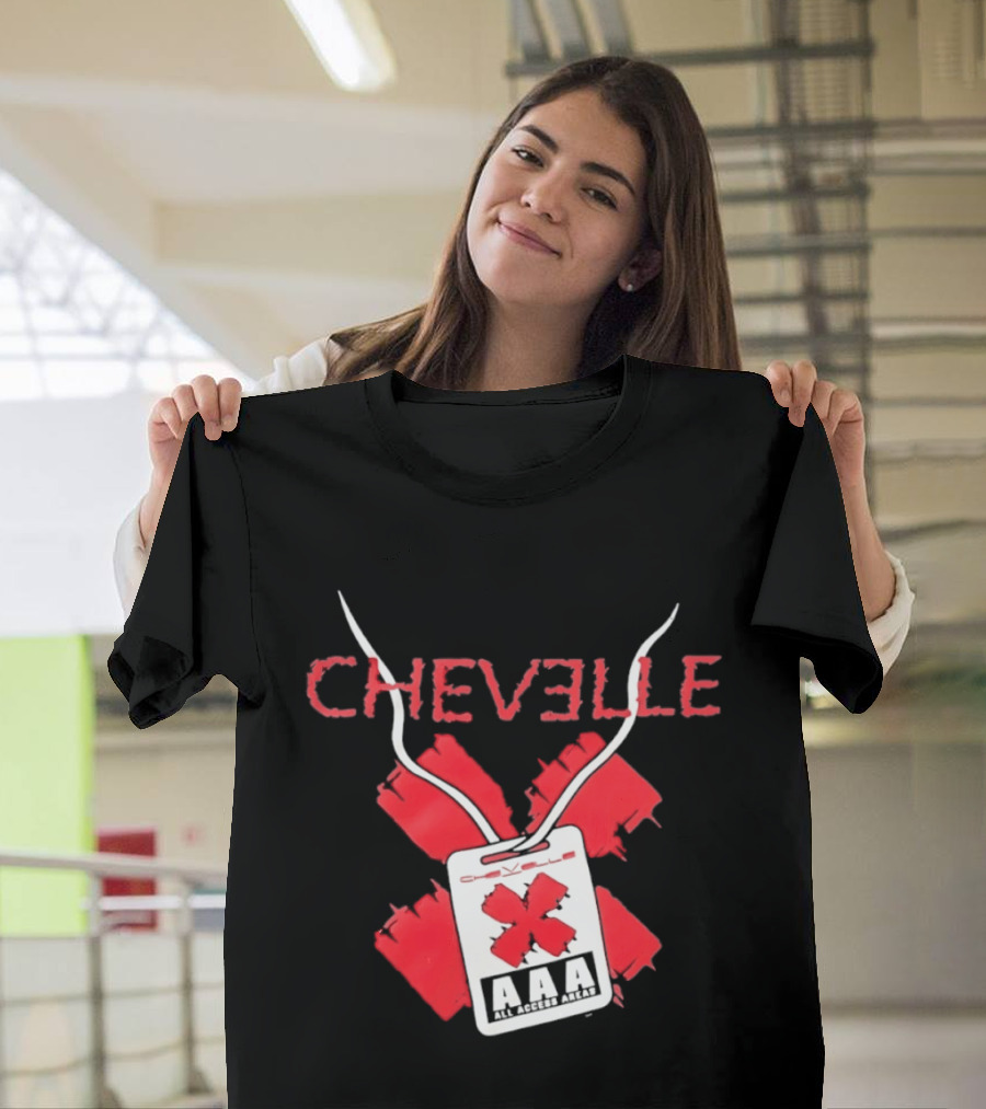 Chevelle AAA All Access Pass Red X Band Tour T-Shirt