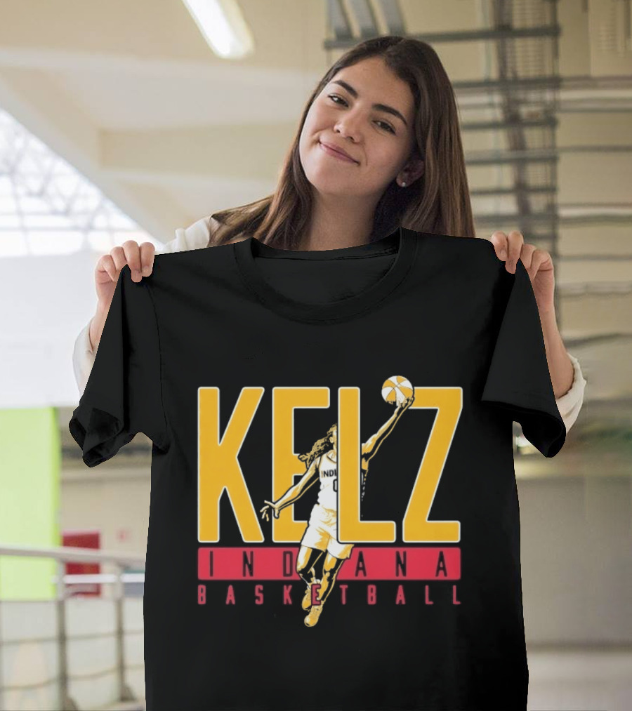 Kelz Indiana Basketball WNBA Player Dunking T-Shirt