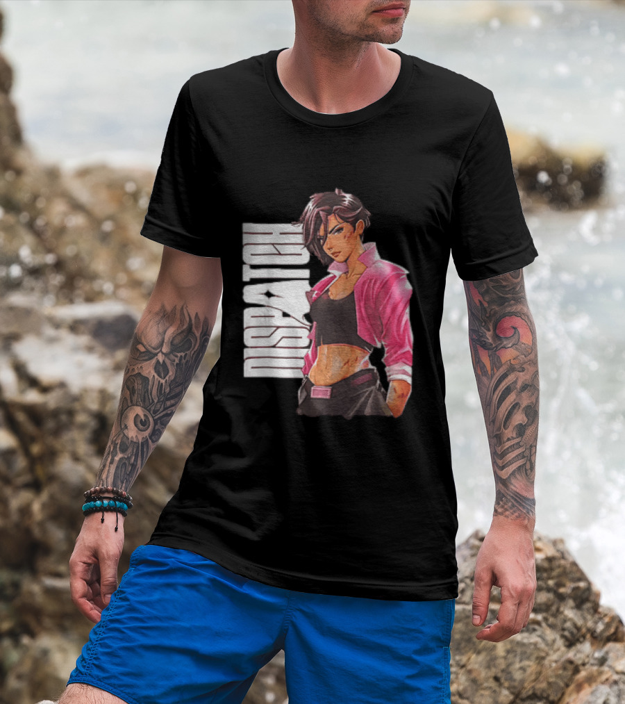Dispatch Anime Girl Urban Style Two Sided T-Shirt