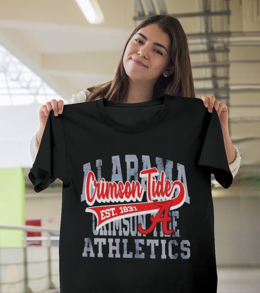 Alabama Crimson Tide Athletics Est 1831 Distressed T-Shirt