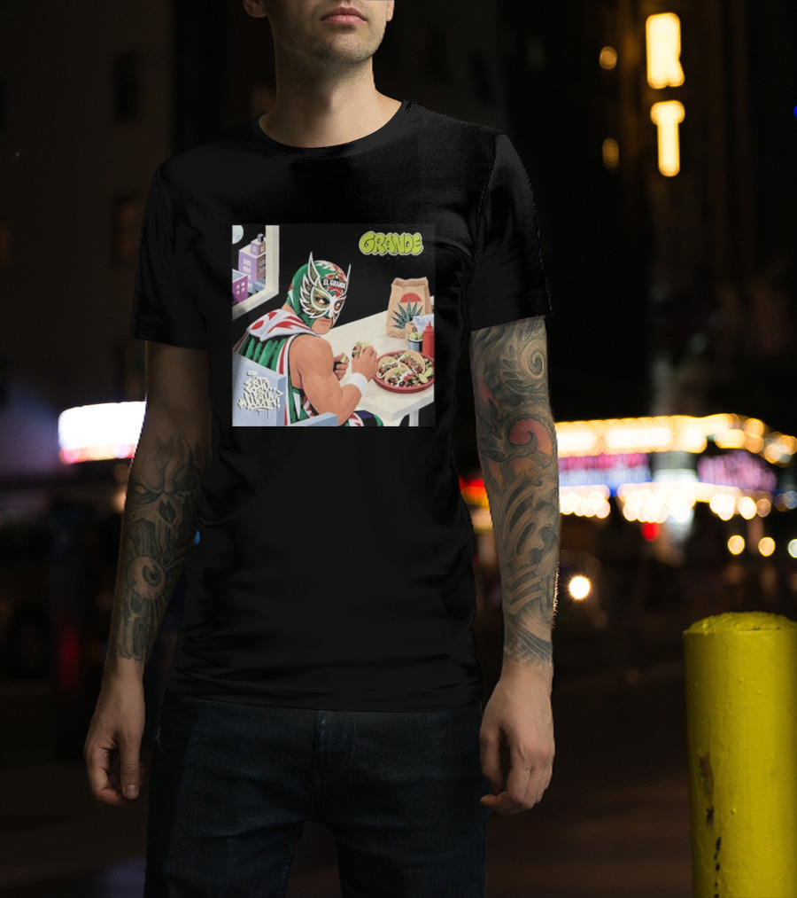 El Grande America Tacos Wrestling Luchador Comic T-Shirt