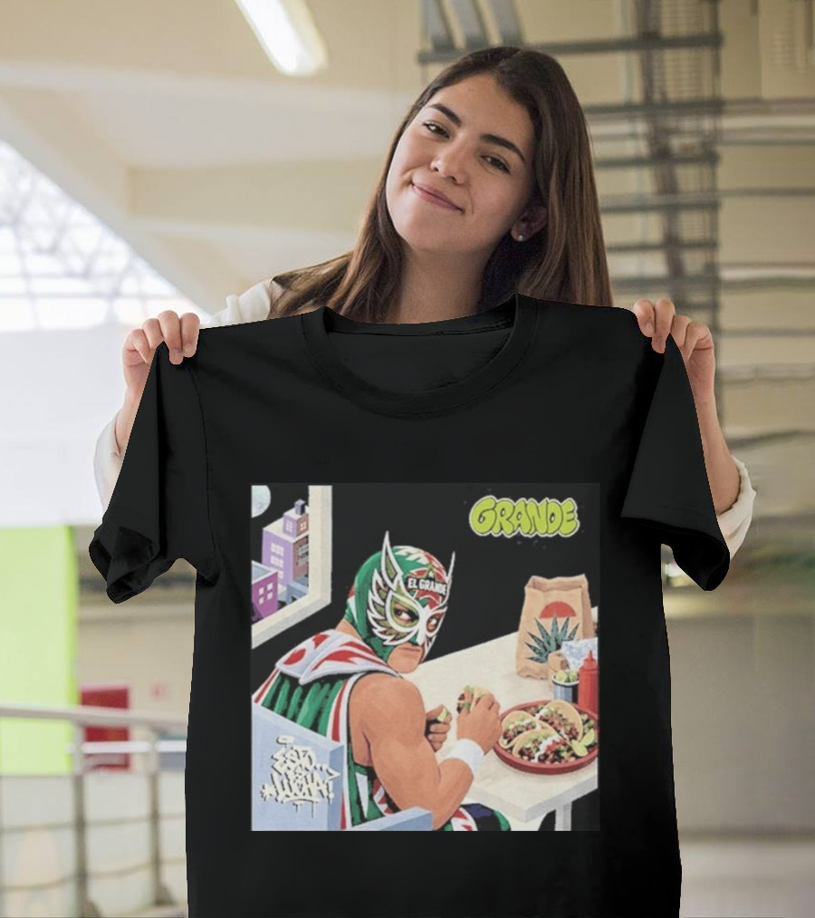 El Grande America Tacos Wrestling Luchador Comic T-Shirt