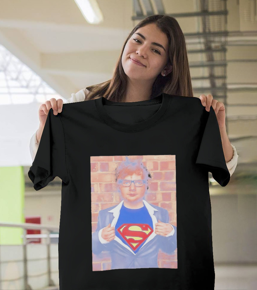 Ed Sheeran Superman Style Hero Look Iconic Rare Find T-Shirt