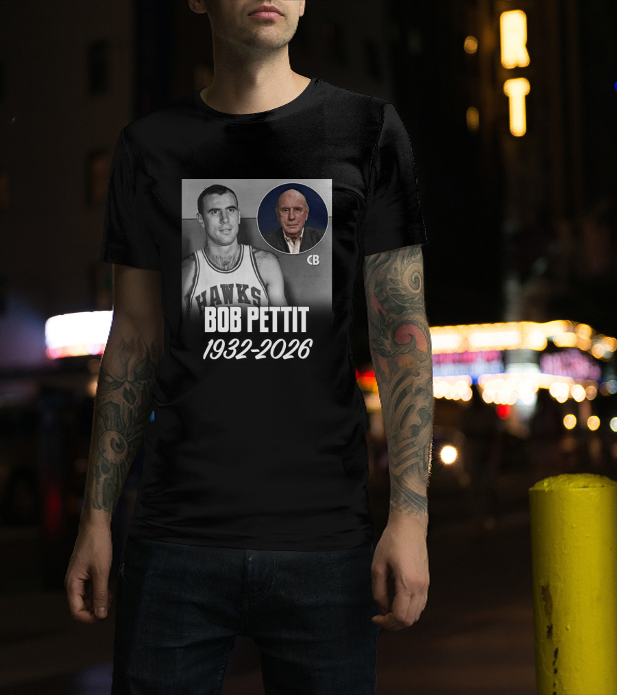 Bob Pettit Hawks Legend 1932 2026 T-Shirt