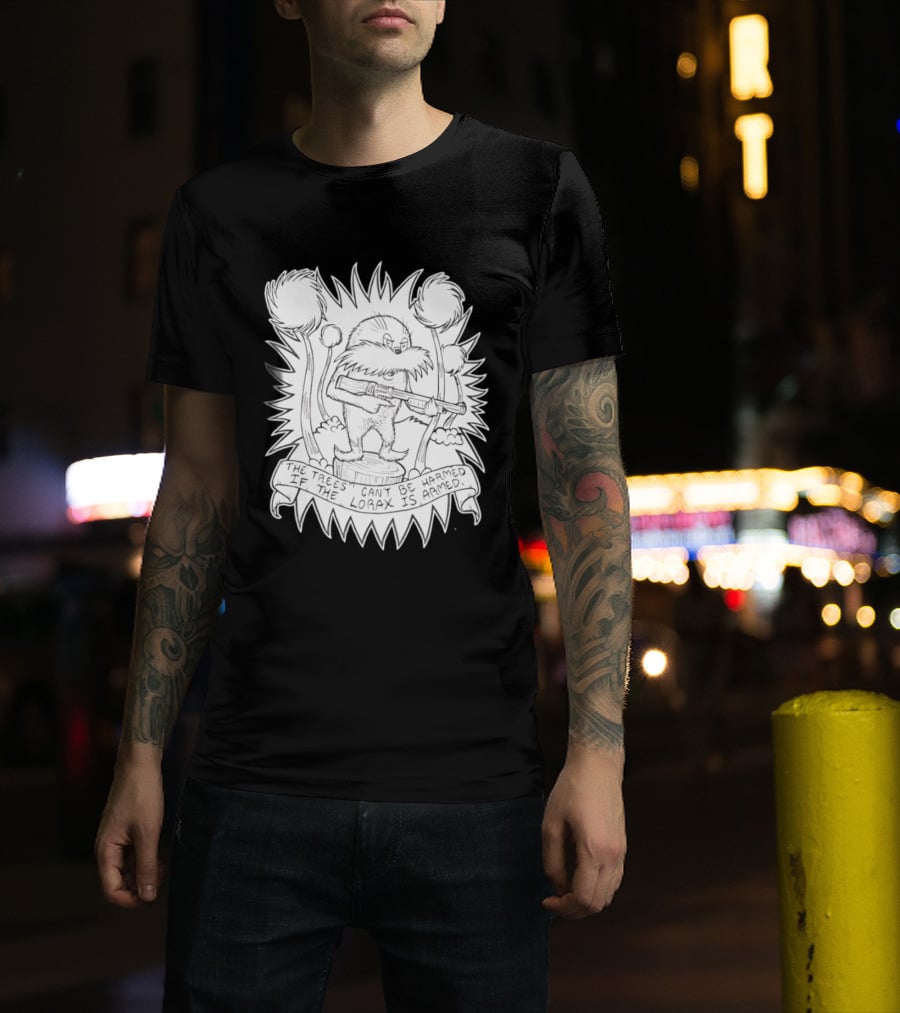Lorax Shotgun Dr Seuss Trees Mashup T-Shirt