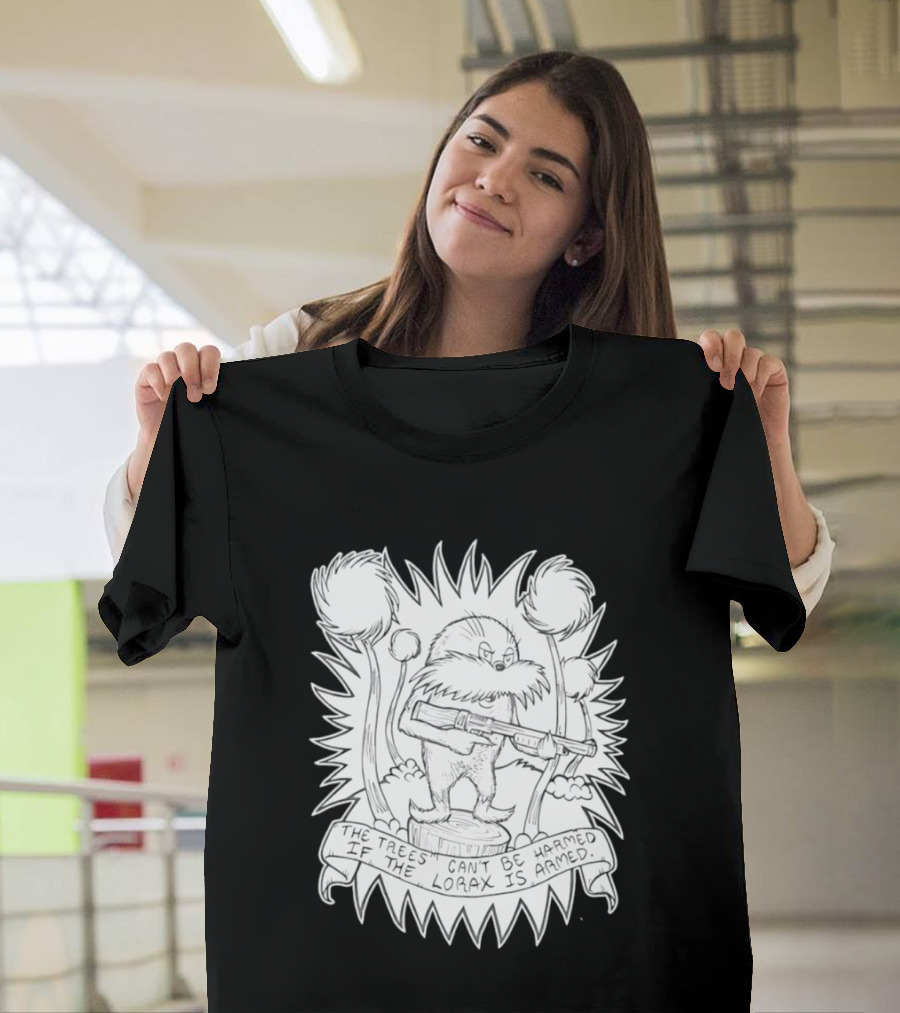 Lorax Shotgun Dr Seuss Trees Mashup T-Shirt