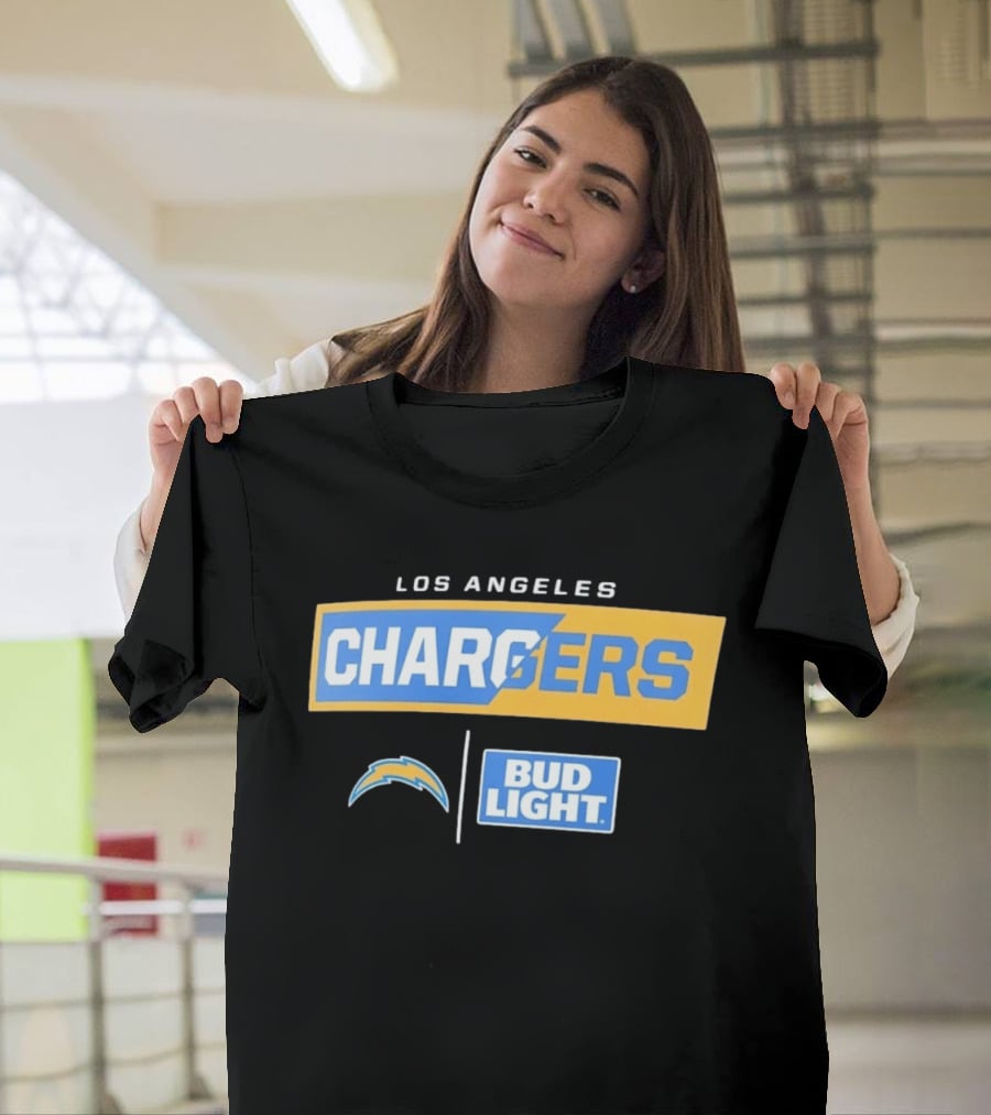 Los Angeles Chargers Bud Light Collaborative Merchandise T-Shirt