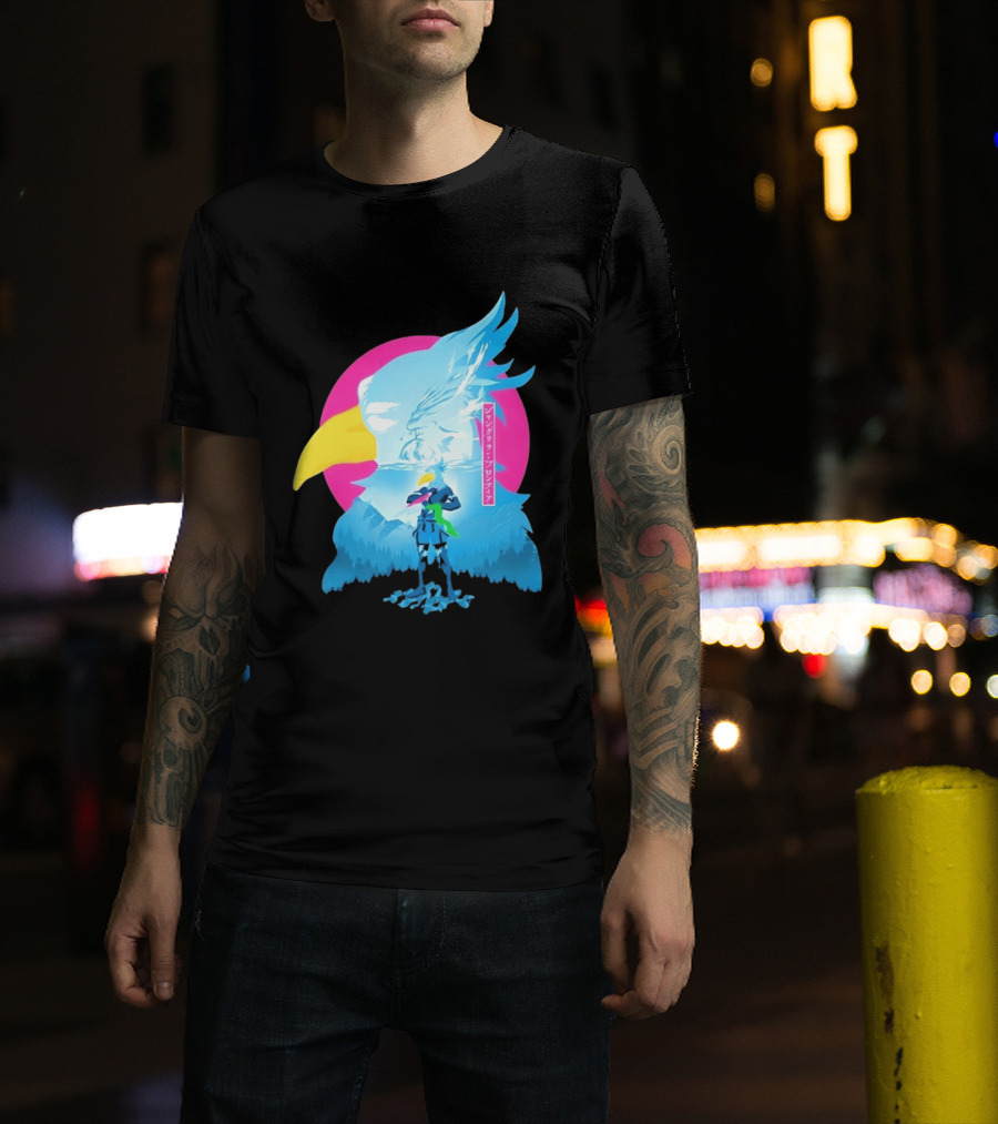 Shangri La Frontier Sunraku Eagle Art Gaming Manga Fantasy T-Shirt
