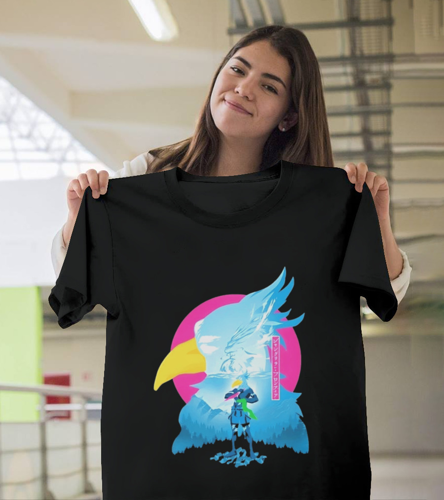Shangri La Frontier Sunraku Eagle Art Gaming Manga Fantasy T-Shirt