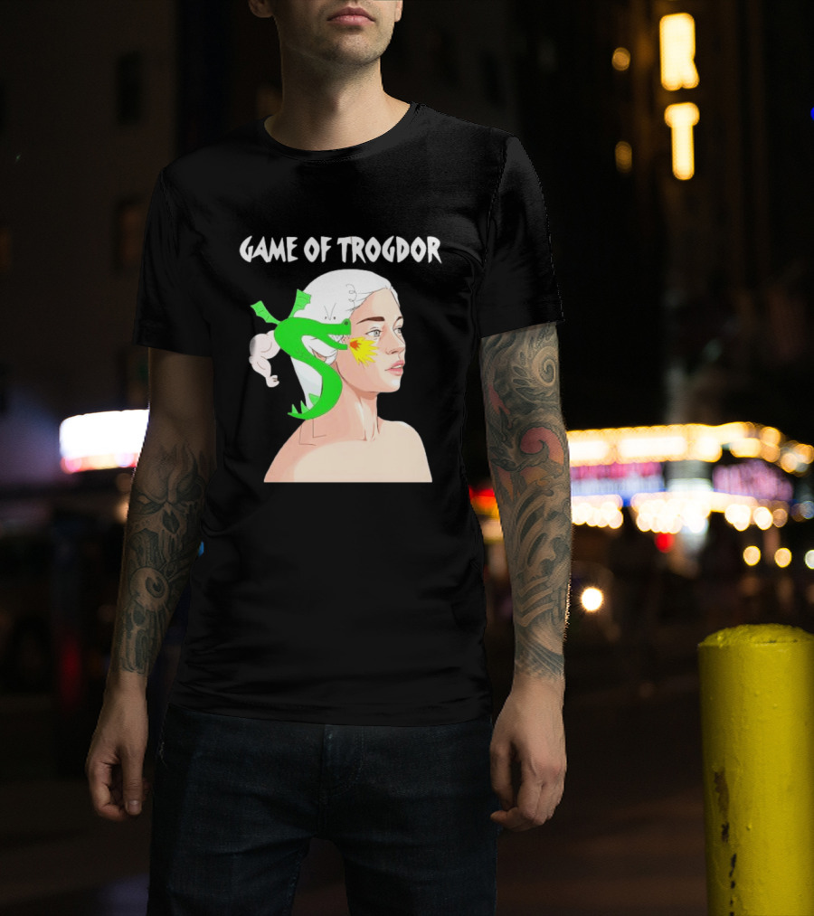 Game Of Trogdor Dragon And Woman T-Shirt