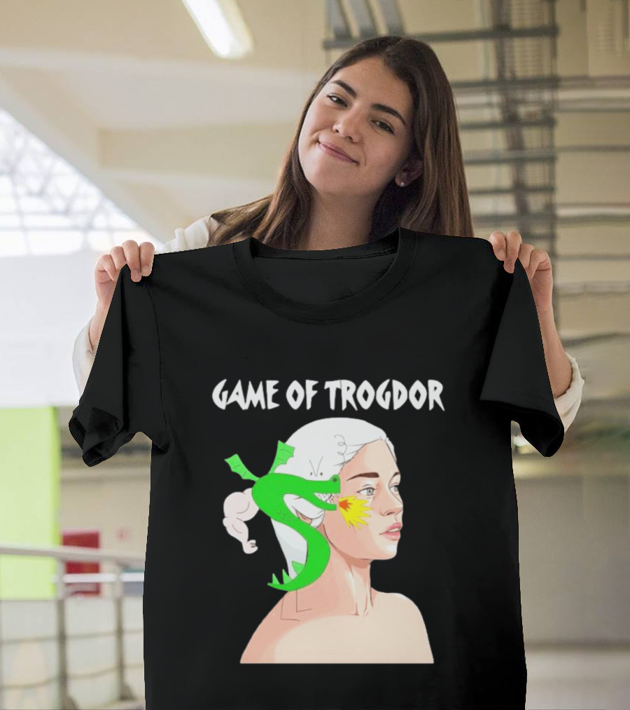 Game Of Trogdor Dragon And Woman T-Shirt