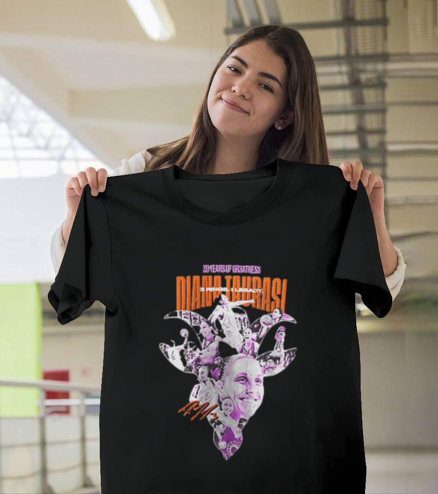 20 Years Of Greatness Diana Taurasi 3 Rings Legacy T-Shirt