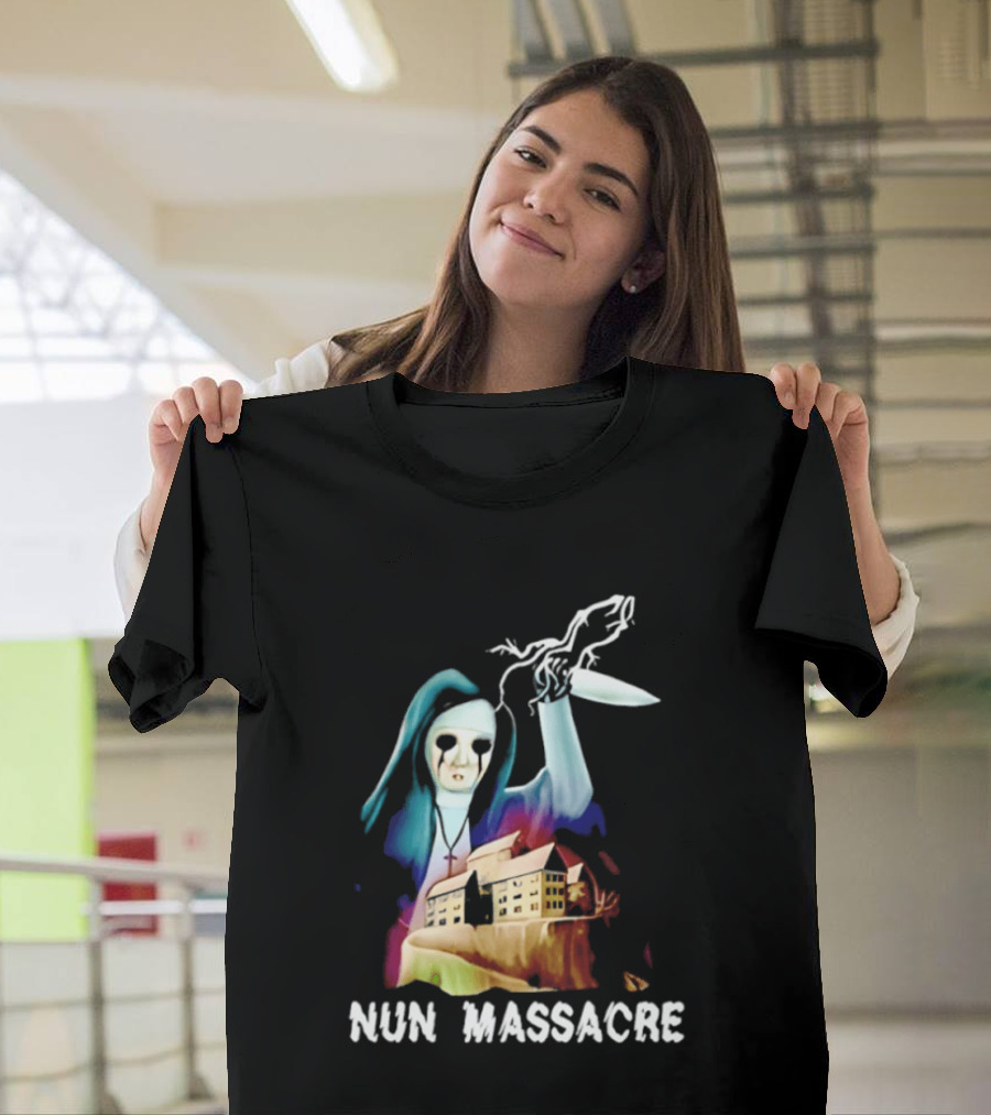 Nun Massacre Horror Game Puppet Combo Slasher T-Shirt