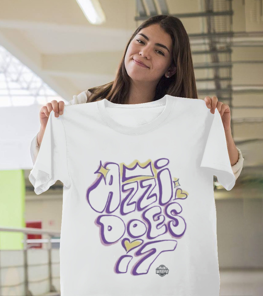 Azzi Fudd Azzi Does It Crown Heart Style Dallas Wings T-Shirt