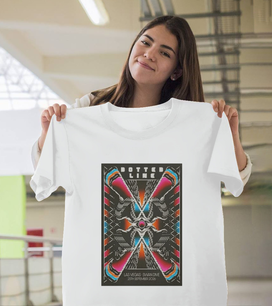 Dotted Line Las Vegas Swan Dive September 25 2026 Concert T-Shirt