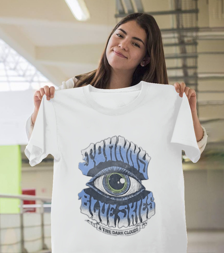 Johnny Blue Skies The Dark Clouds Large Human Eye Iris T-Shirt