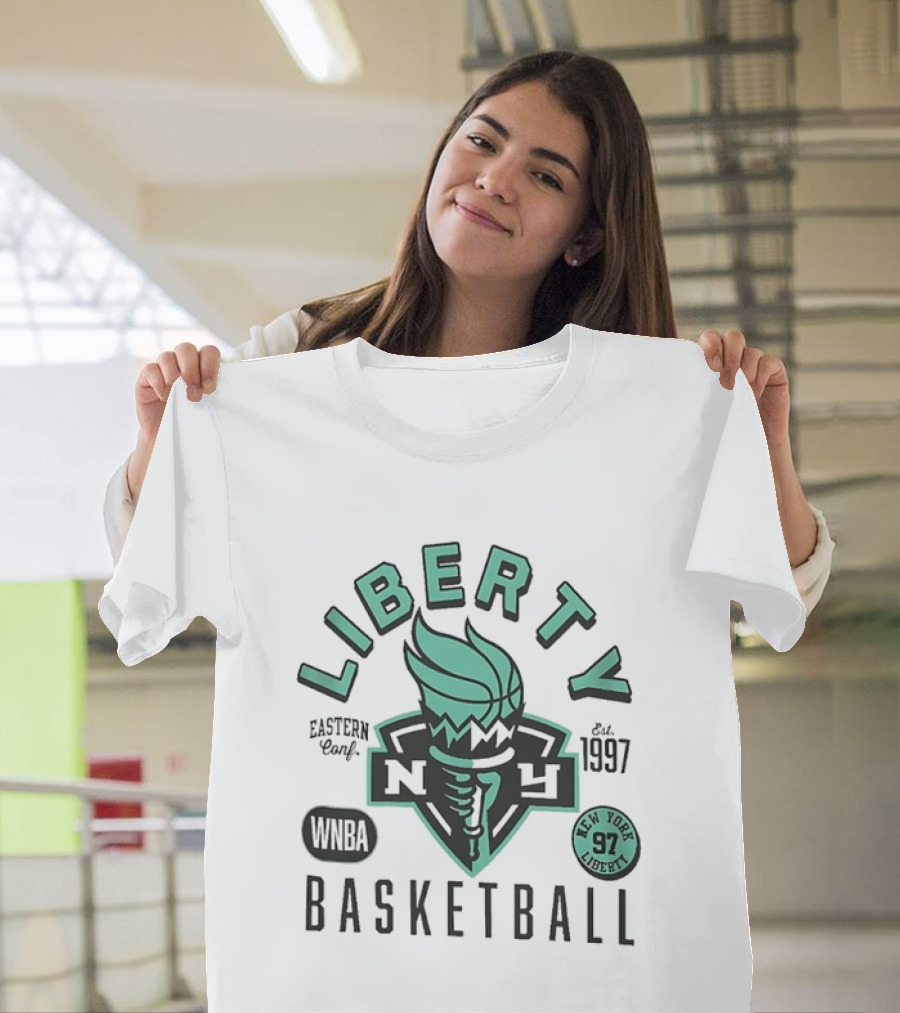 New York Liberty WNBA Basketball Eastern Conf Est 1997 97 T-Shirt