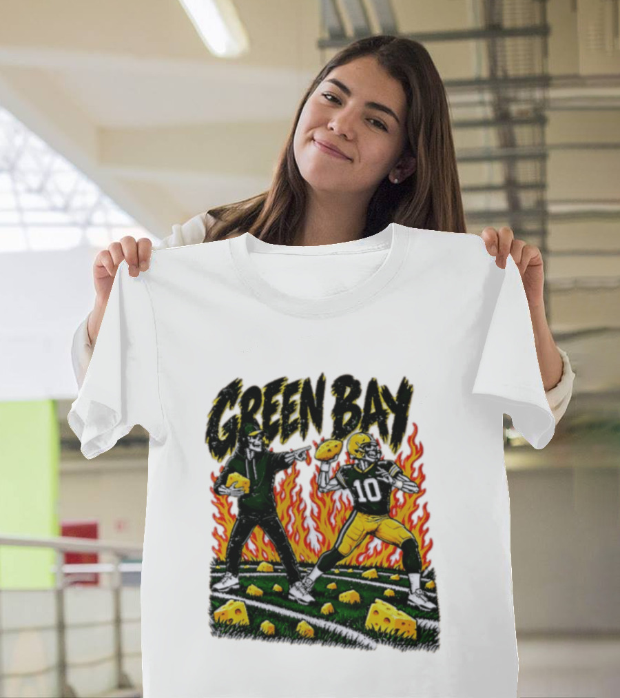 Green Bay Packers Football Skeleton Player Cheeseheads 2026 T-Shirt