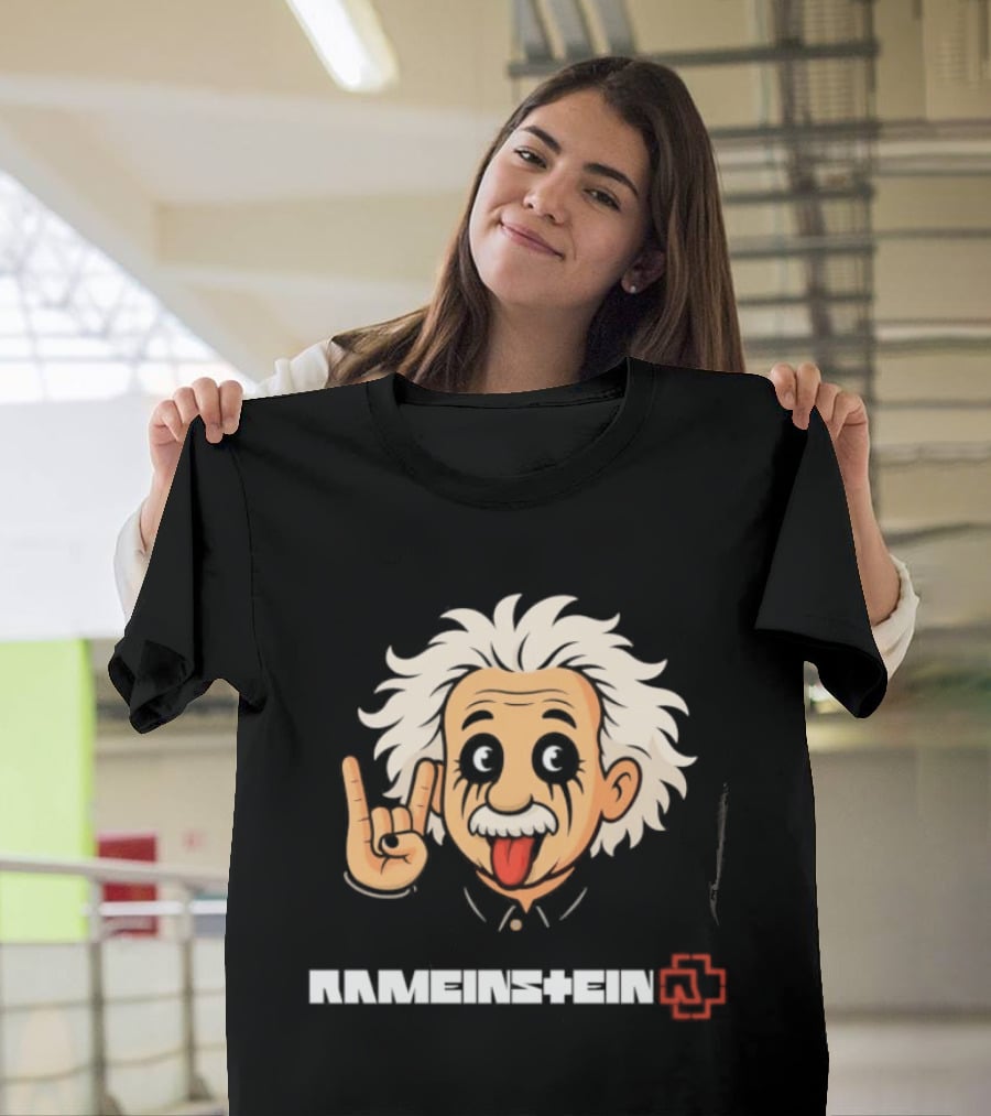 Rammstein Einstein Rock Metal Mashup Iconic Fusion T-Shirt