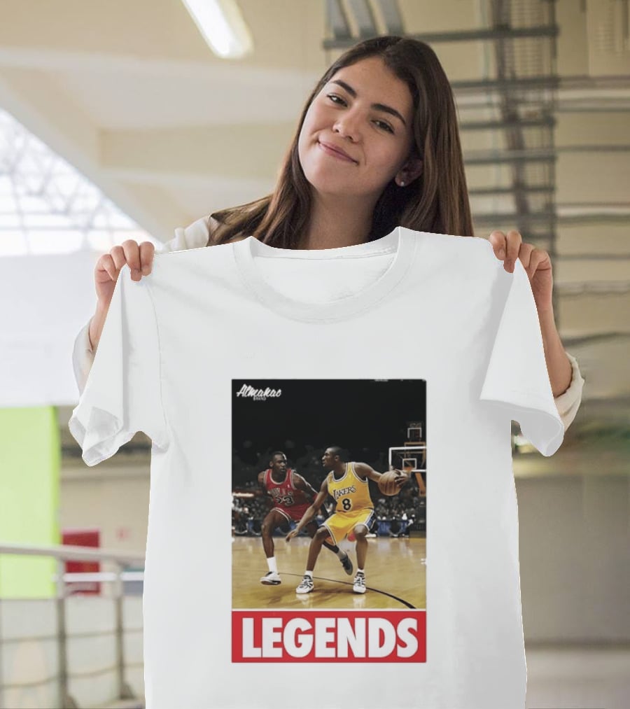 Michael Jordan Vs Kobe Bryant Legends Chicago Bulls Lakers T-Shirt