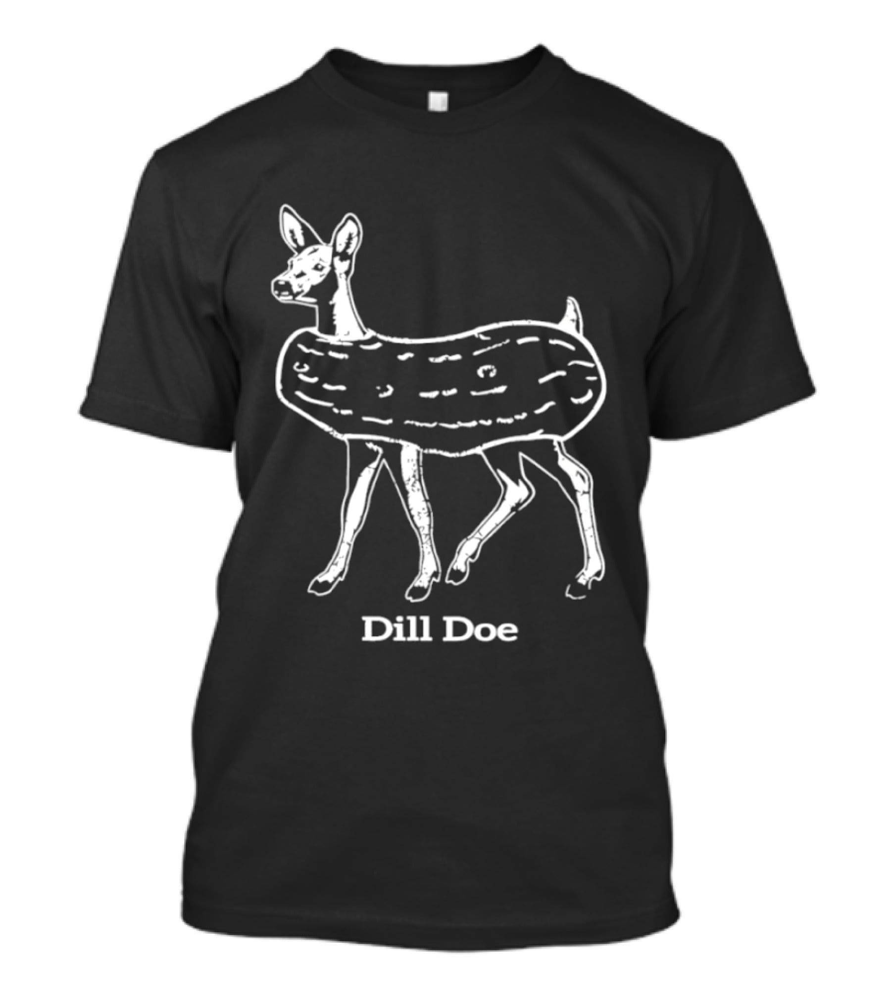 Dill Doe Deer Pickle Pun Animal Humor T-Shirt